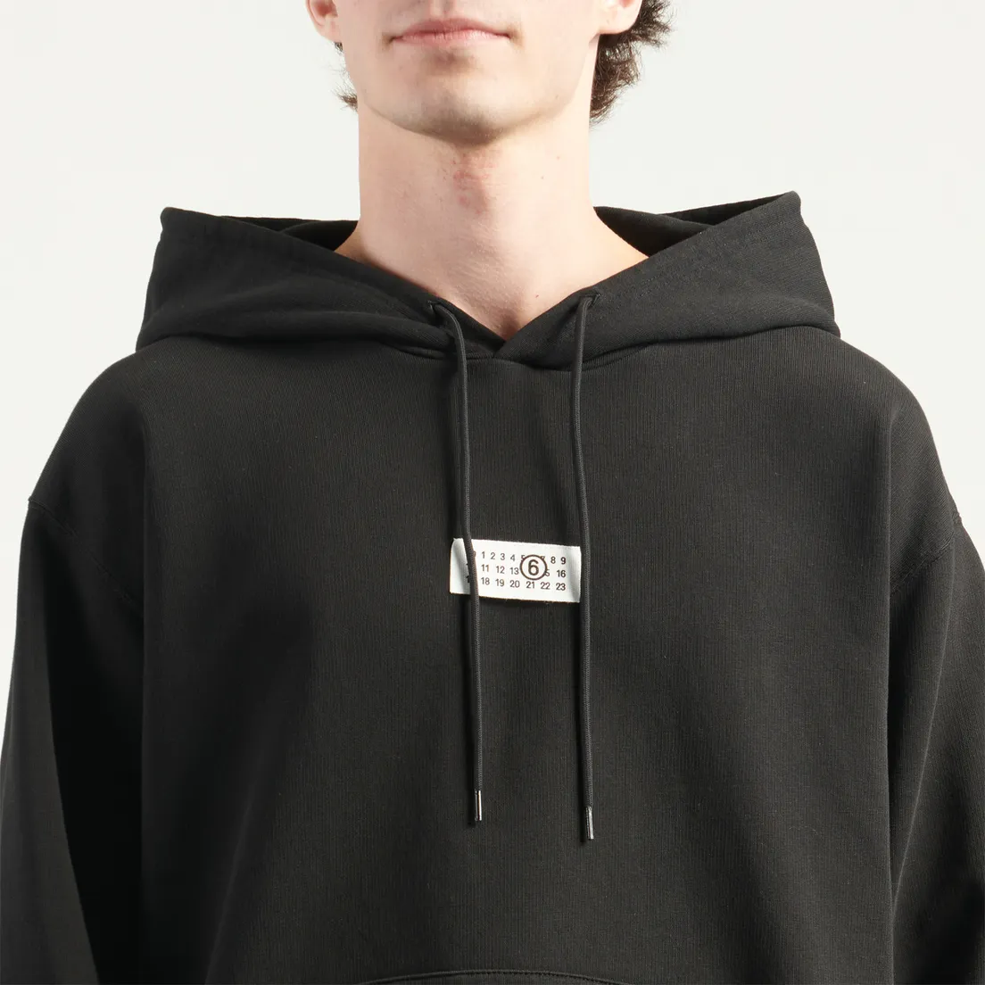 Maison Margiela MM6 Мужская толстовка Numeric Artwork Label Chest Hoodie