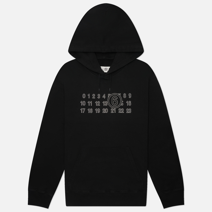 Мужская толстовка Maison Margiela MM6 Numeric Tonal Artwork Printed Hoodie