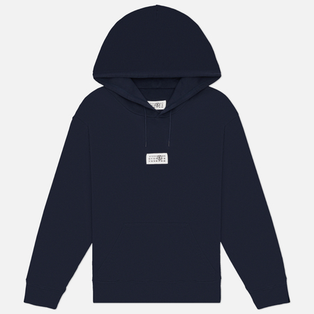 Мужская толстовка Maison Margiela MM6 Unbrushed Cotton Hoodie, цвет синий, размер M