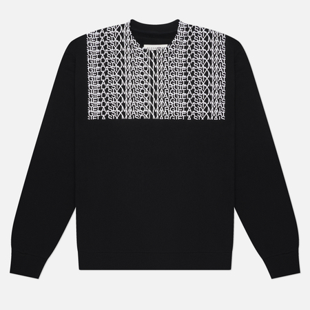 Мужская толстовка Maison Margiela MM6 Geometric Crewneck, цвет чёрный, размер S