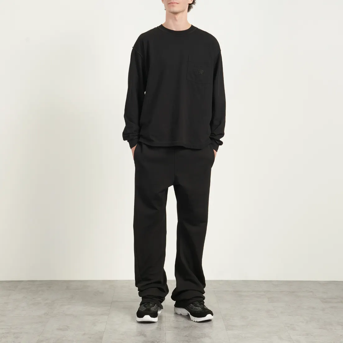Maison Margiela MM6 Мужские брюки Numeric Tonal Embroidered