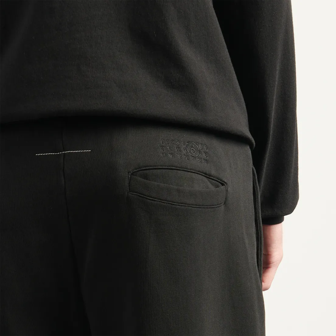Maison Margiela MM6 Мужские брюки Numeric Tonal Embroidered