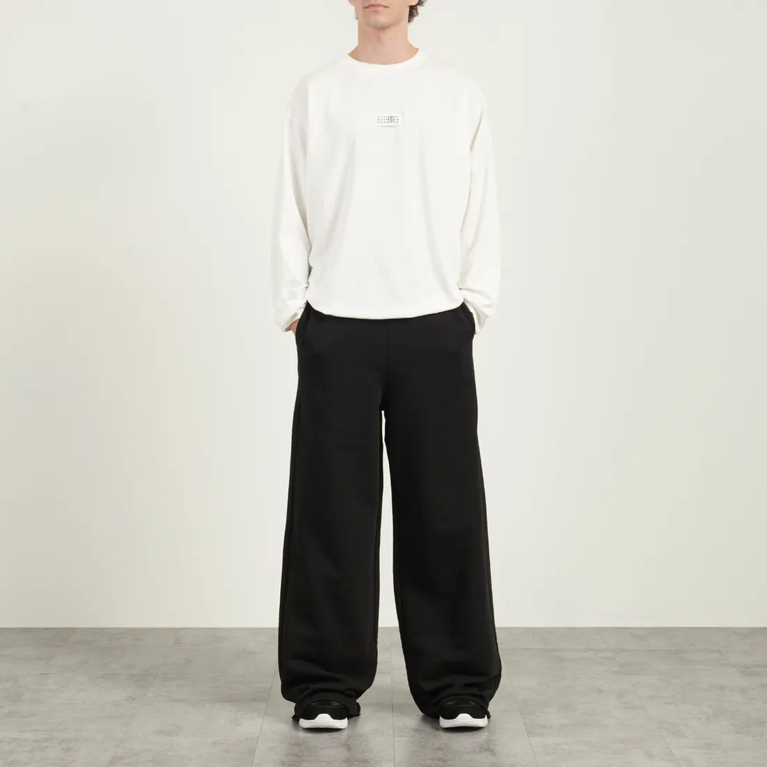 Maison Margiela MM6 Мужские брюки Numeric Tonal Embroidered Wide