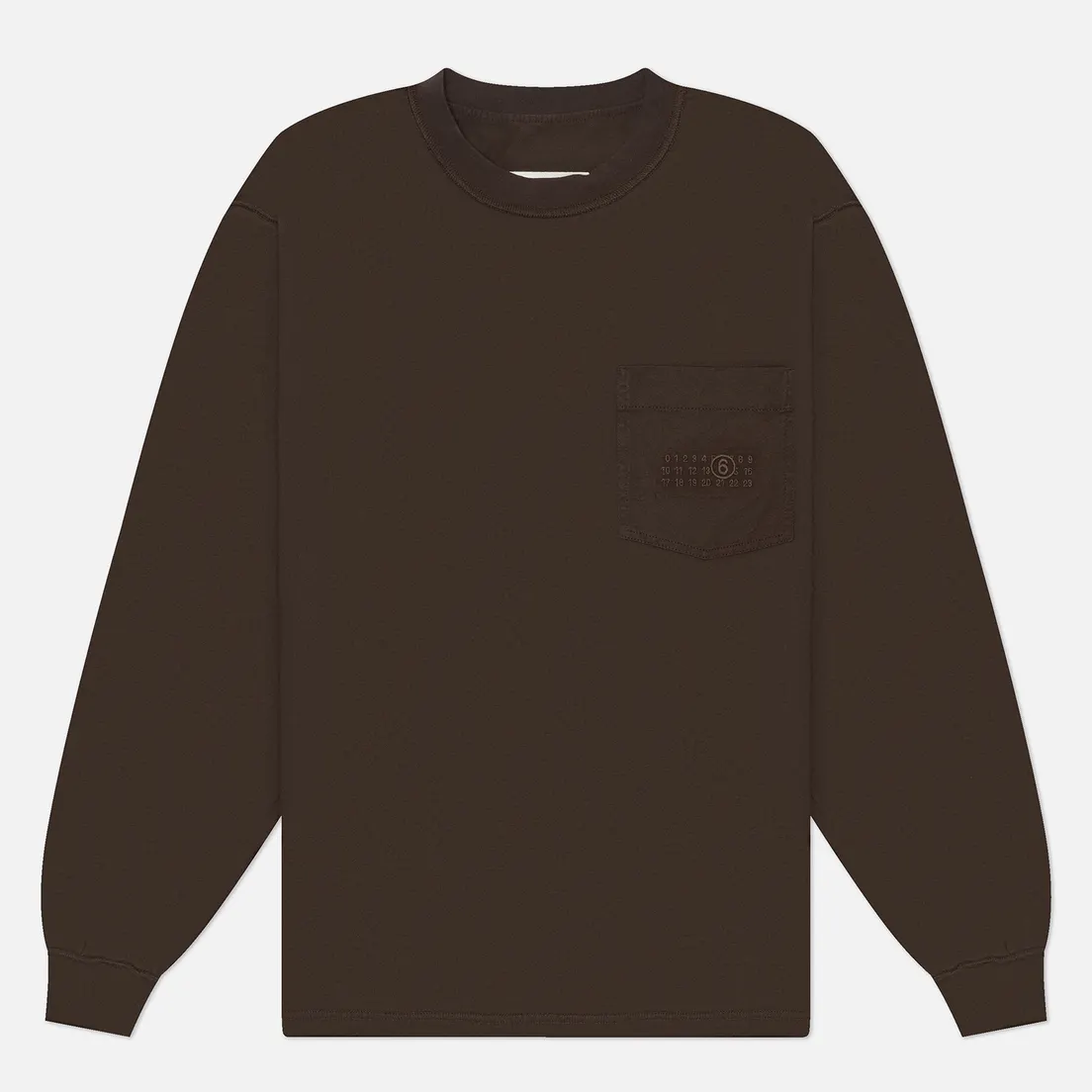 Maison Margiela MM6 Мужской лонгслив Numeric Tonal Pocket