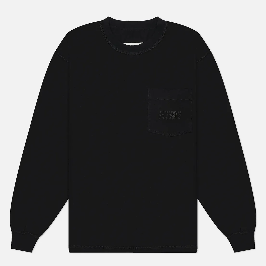 Maison Margiela MM6 Мужской лонгслив Numeric Tonal Pocket