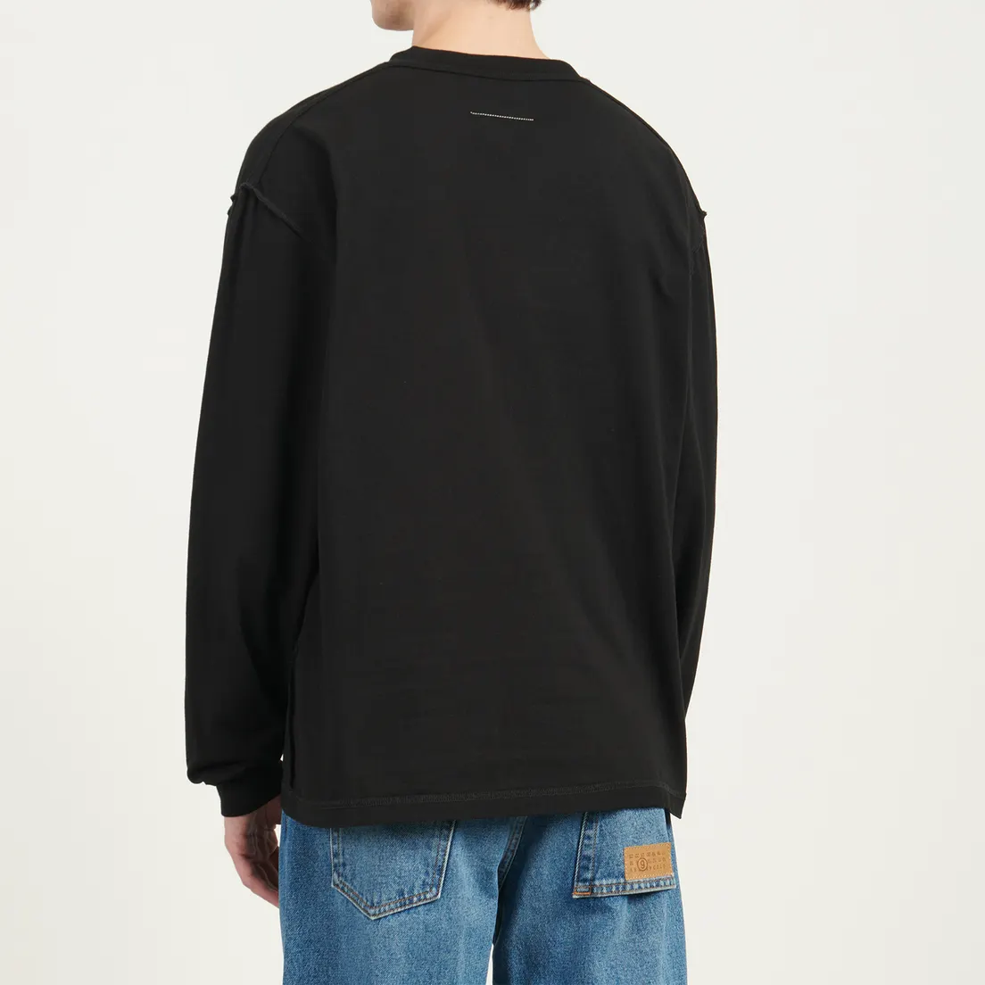 Maison Margiela MM6 Мужской лонгслив Numeric Tonal Pocket