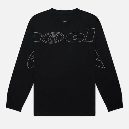 Мужской лонгслив Maison Margiela MM6 Graphic Front, цвет чёрный, размер L