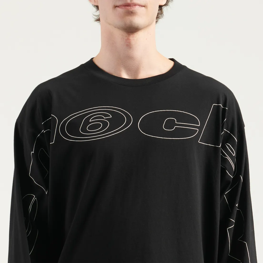 Maison Margiela MM6 Мужской лонгслив Graphic Front