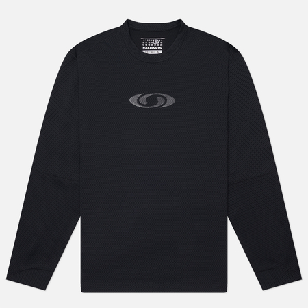 Мужской лонгслив Maison Margiela MM6 x Salomon Baselayer Top, цвет чёрный, размер L
