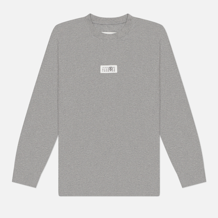 Мужской лонгслив Maison Margiela MM6 Numeric Patch, цвет серый, размер L