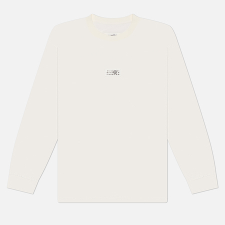 Мужской лонгслив Maison Margiela MM6 Numeric Patch, цвет белый, размер M