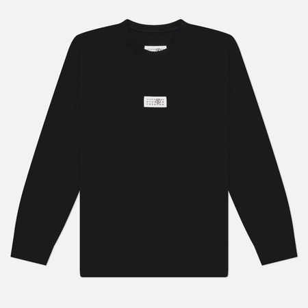 Мужской лонгслив Maison Margiela MM6 Numeric Patch, цвет чёрный, размер S