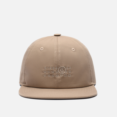фото Кепка maison margiela mm6 embroidered logo baseball, цвет бежевый, размер m