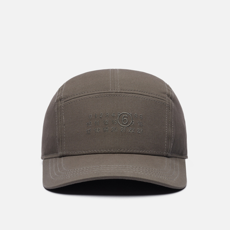 Кепка Maison Margiela MM6 Cotton Canvas 5 Panel, цвет серый, размер M
