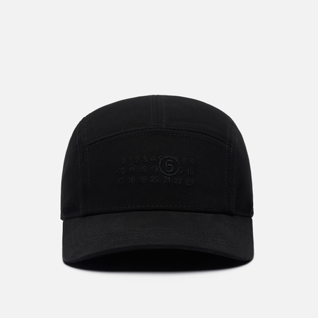 Кепка Maison Margiela MM6 Cotton Canvas 5 Panel, цвет чёрный, размер M