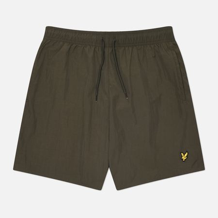 Плавательные шорты  Brandshop Мужские шорты Lyle & Scott Plain Swim Regular, цвет оливковый, размер M