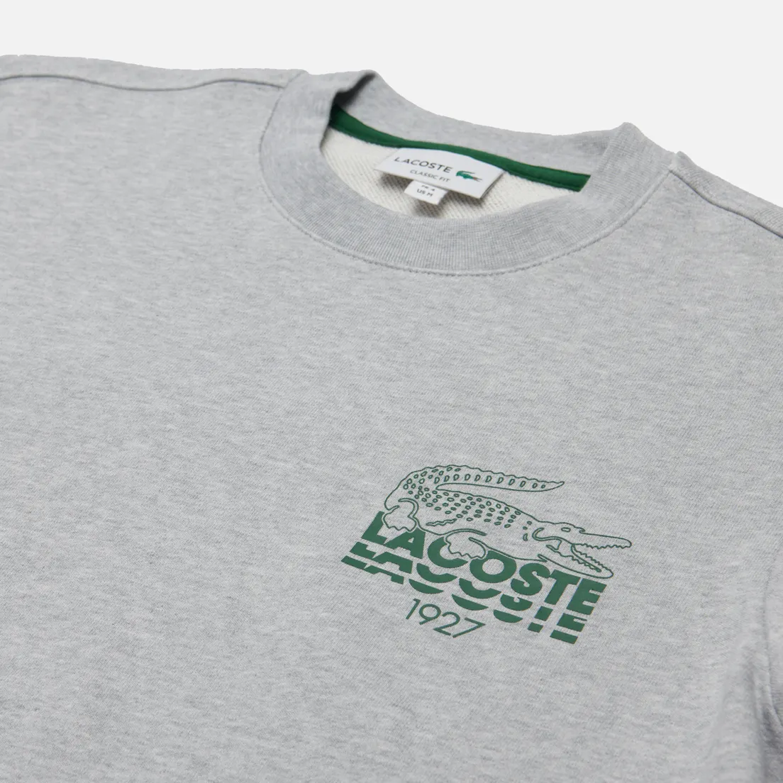 Lacoste Мужская толстовка Crew Neck Crocodile Print Hoodie