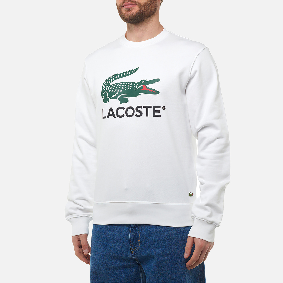 Lacoste Мужская толстовка Basic Lacoste Print Crew Neck