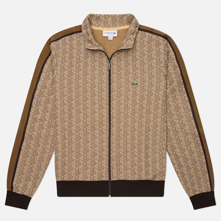Мужская толстовка Lacoste Logo Embroidered, цвет коричневый, размер M