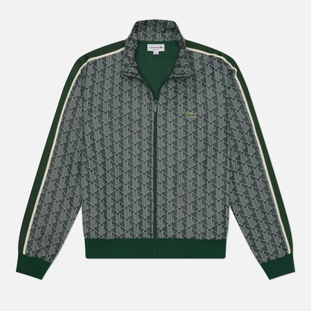 Мужская толстовка Lacoste Logo Embroidered, цвет зелёный, размер XXL