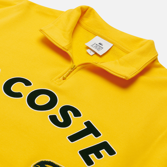 Мужская толстовка Lacoste Live Loose Fit Fleece Yellow