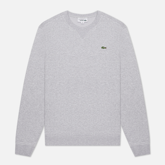 Мужская толстовка Lacoste Sport Cotton Blend Fleece Grey Chine/Light Grey