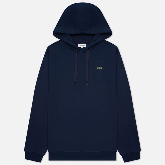 Мужская толстовка Lacoste Sport Fleece Hoodie Navy Blue