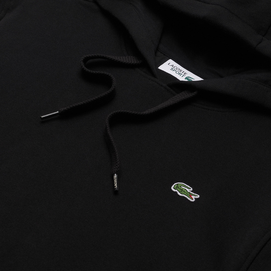 Мужская толстовка Lacoste Sport Fleece Hoodie Black