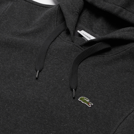 Мужская толстовка Lacoste Sport Fleece Hoodie Grey