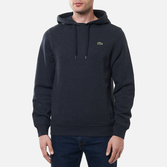 Мужская толстовка Lacoste Sport Fleece Hoodie Grey