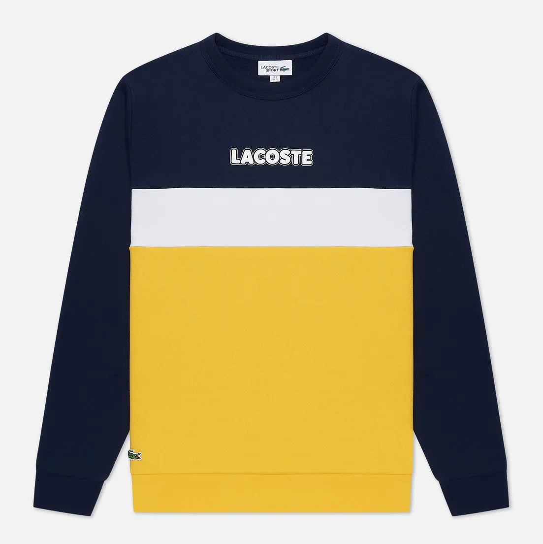 Lacoste Мужская толстовка Sport Crew Neck Colourblock Fleece