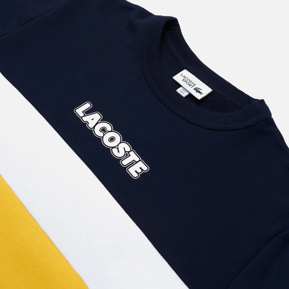 Lacoste Мужская толстовка Sport Crew Neck Colourblock Fleece