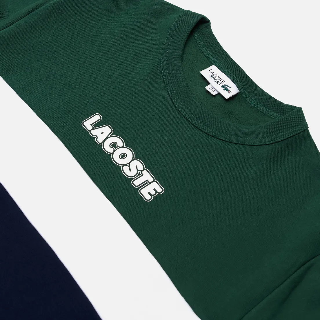 Lacoste Мужская толстовка Sport Crew Neck Colourblock Fleece