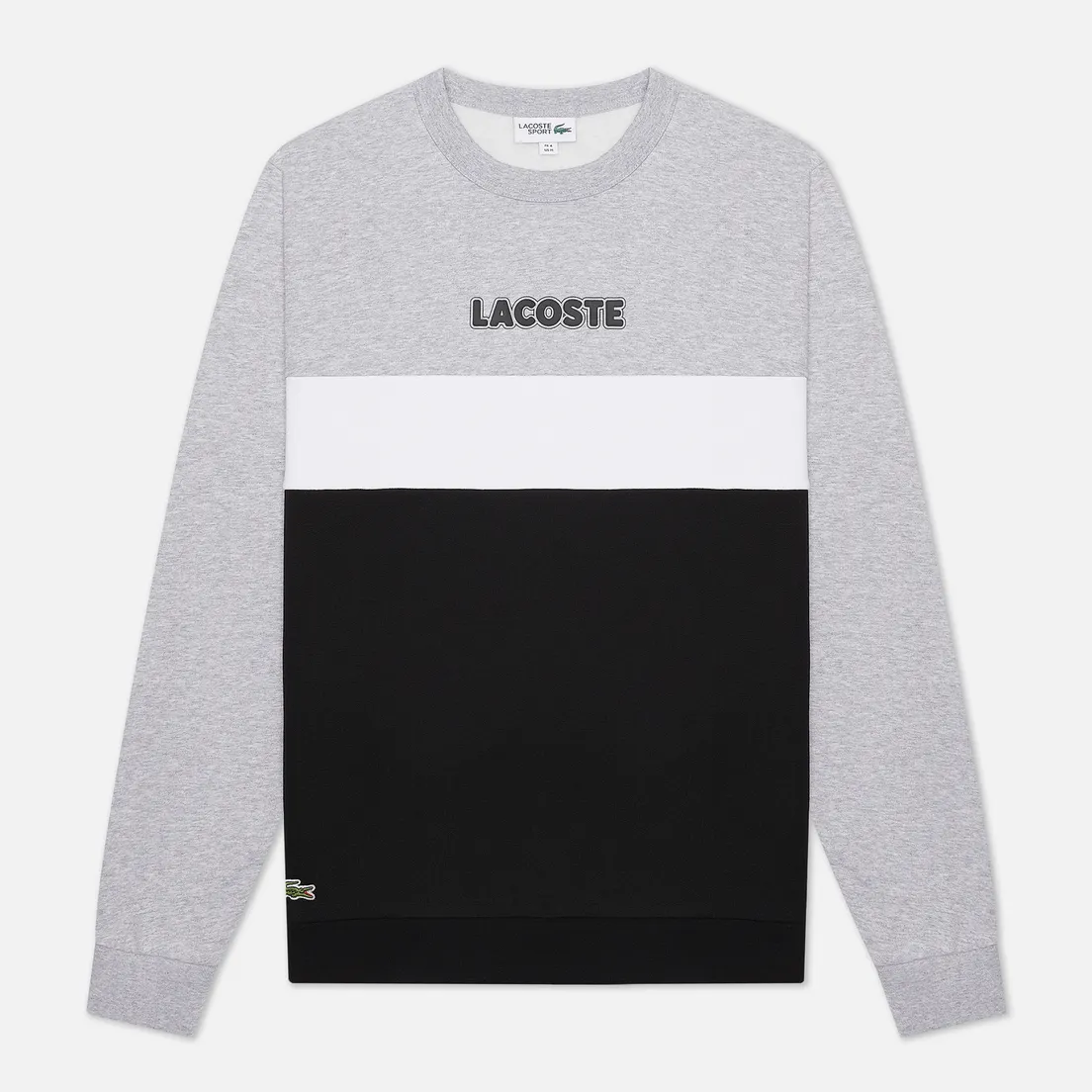 Lacoste Мужская толстовка Sport Crew Neck Colourblock Fleece