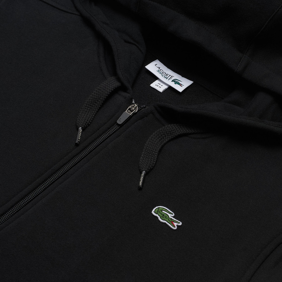 Мужская толстовка Lacoste Sport Lightweight Bi-Material Hoodie Black