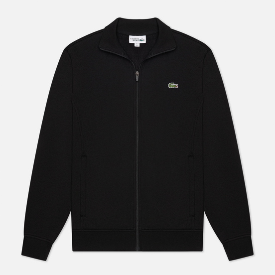 Мужская толстовка Lacoste Sport Cotton Blend Fleece Zip Black/Black