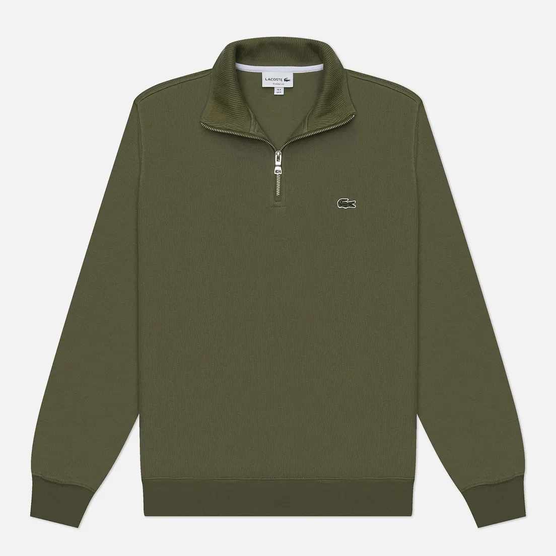 Lacoste Мужская толстовка Zippered Stand-Up Collor Cotton