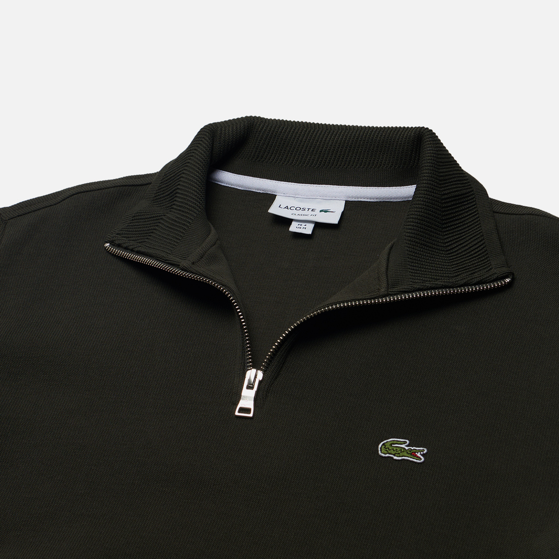 Lacoste Мужская толстовка Zippered Stand-Up Collar Cotton