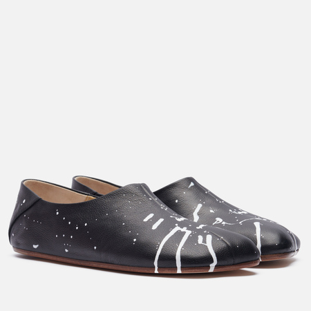 Мужские ботинки Maison Margiela MM6 Ballet Loafers Splatter, цвет чёрный, размер 40 EU