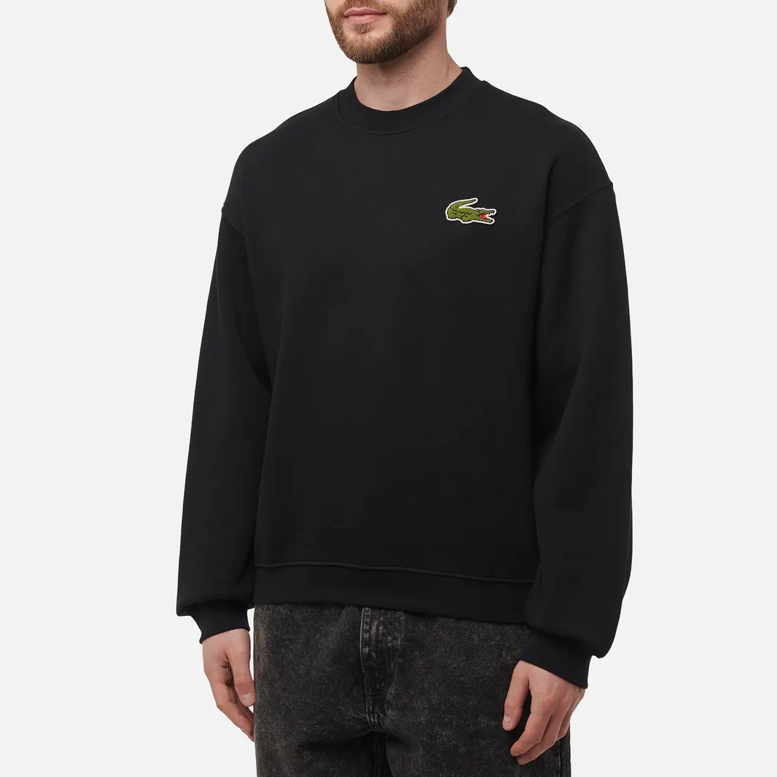 Lacoste Мужская толстовка Loose Fit Badge Accent Fleece