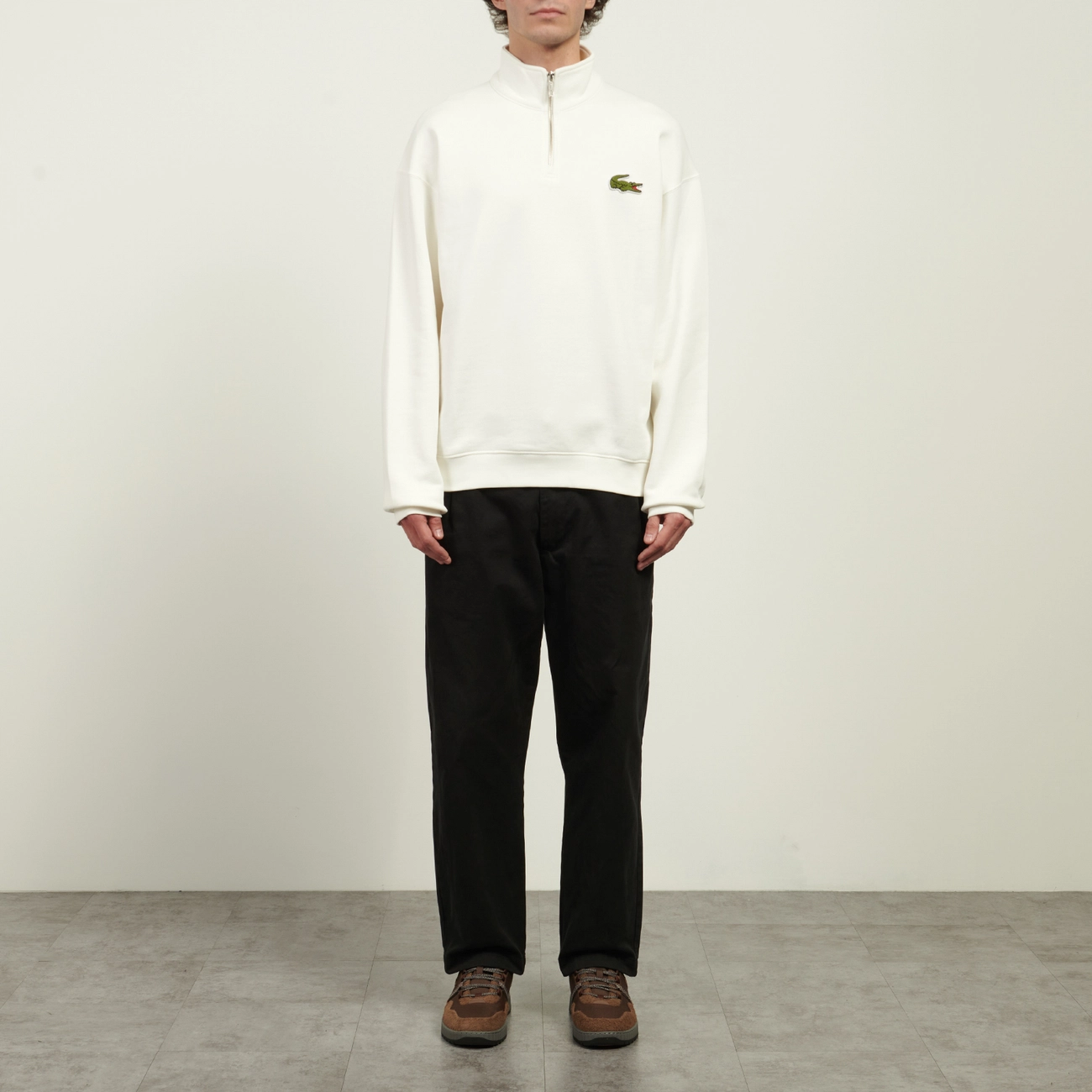 Мужская толстовка Lacoste Loose Fit Badge Accent Half-Zip, SH2748-70V