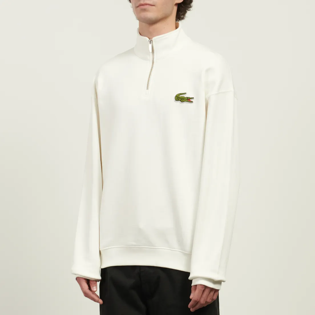 Lacoste Мужская толстовка Loose Fit Badge Accent Half-Zip