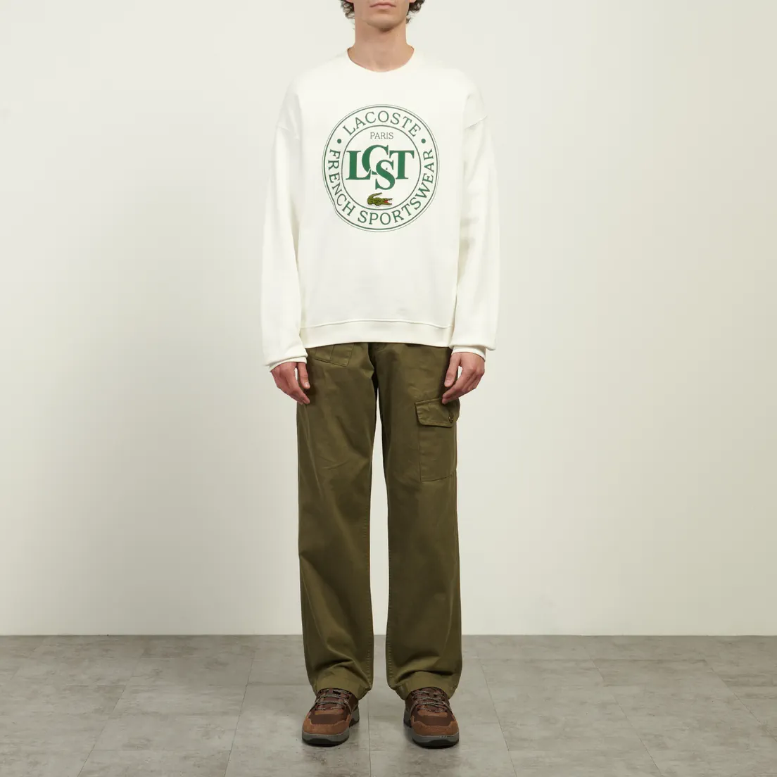 Lacoste Мужская толстовка Loose Fit Printed Fleece