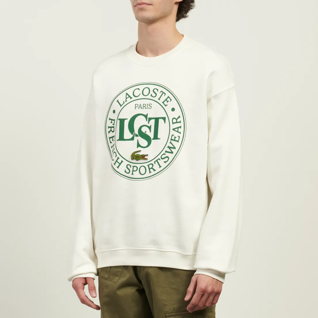 Lacoste Мужская толстовка Loose Fit Printed Fleece