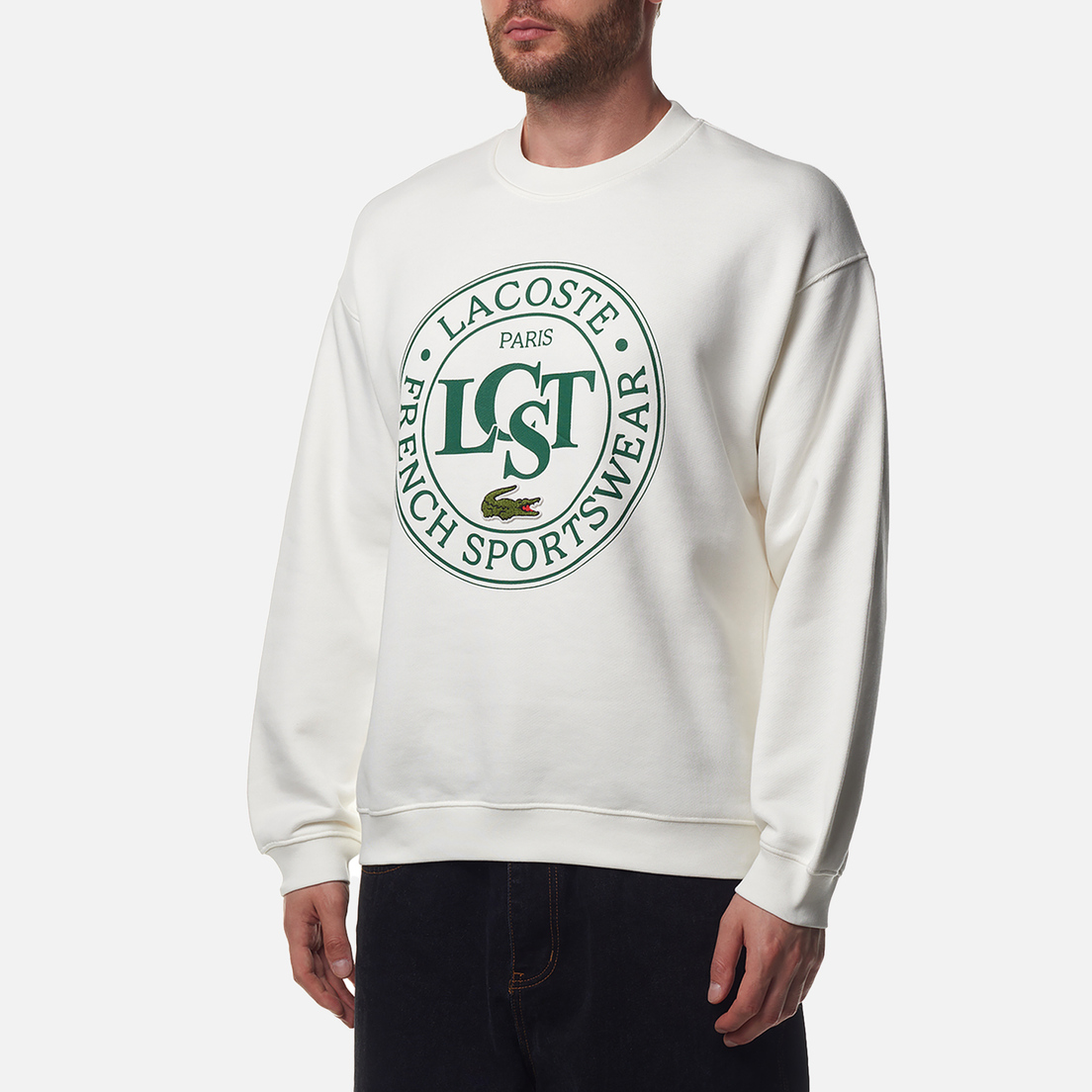 Lacoste Мужская толстовка Loose Fit Printed Fleece