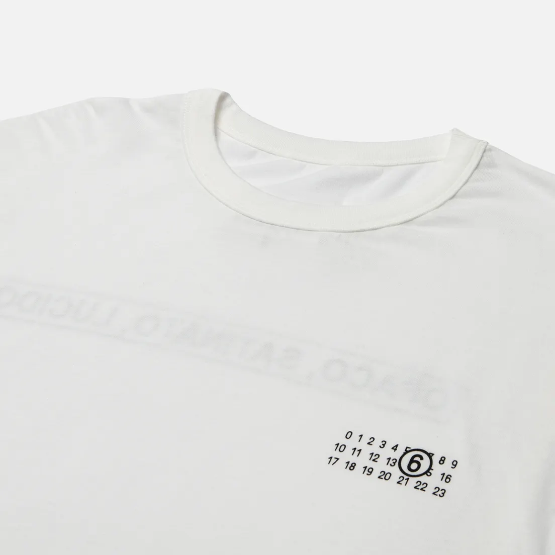 Maison Margiela MM6 Мужская футболка Signature Numbers
