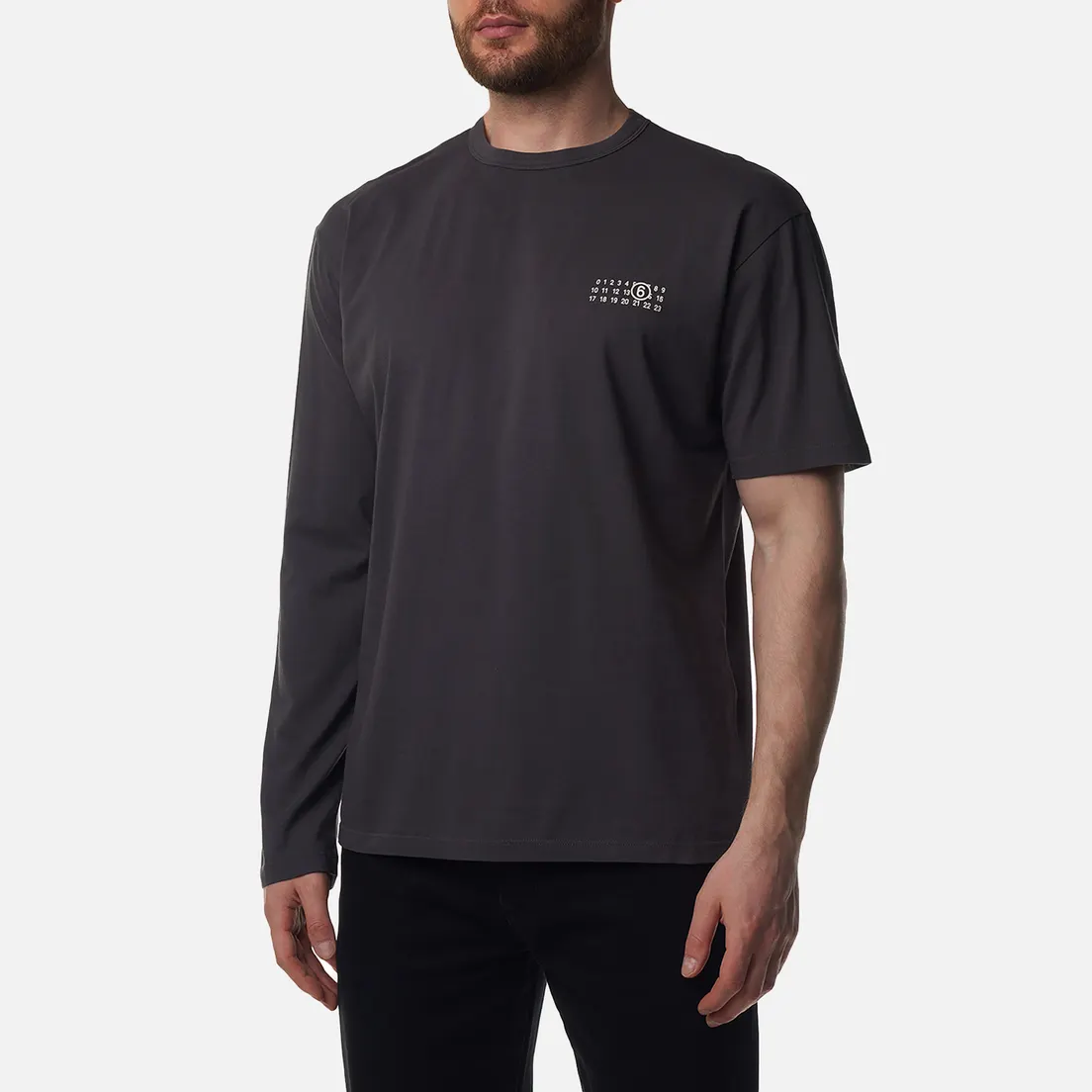 Maison Margiela MM6 Мужская футболка Signature Numbers