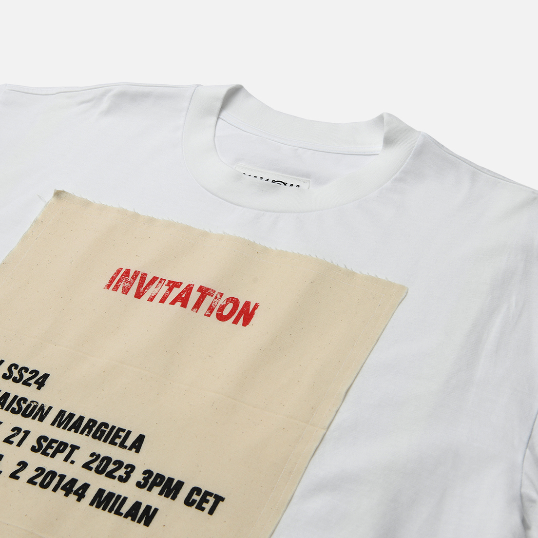 Maison Margiela MM6 Мужская футболка Invitation Show SS24