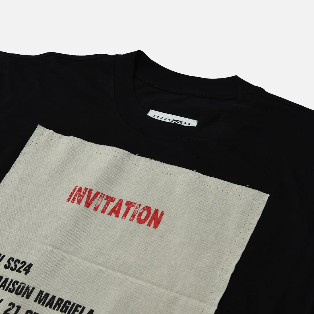 Maison Margiela MM6 Мужская футболка Invitation Show SS24