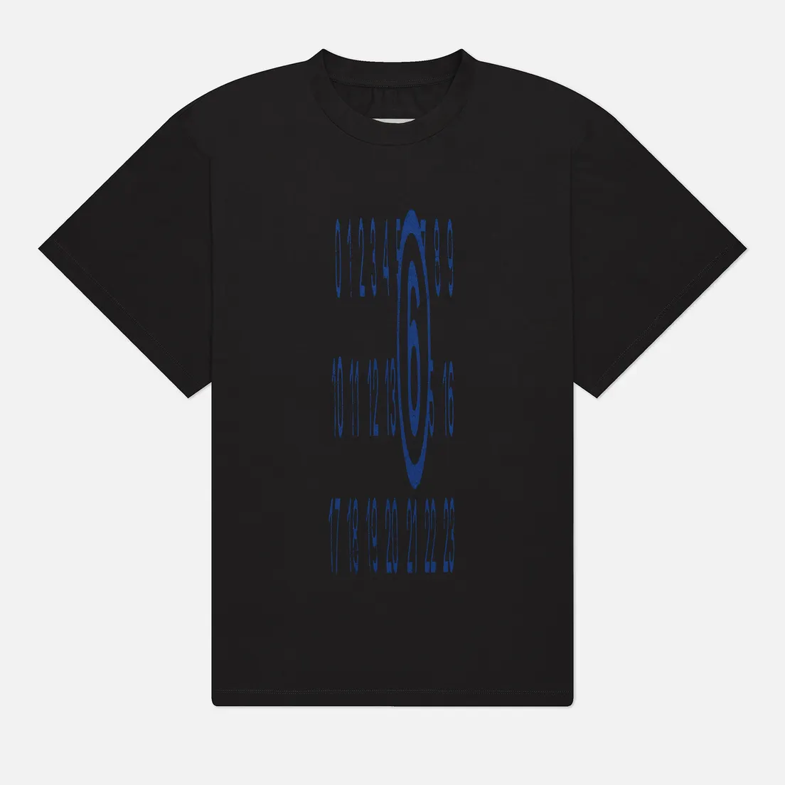 Maison Margiela MM6 Мужская футболка Elongated Numeric Printed